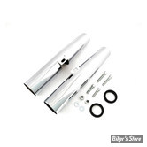 ECLATE N - PIECE N° 38 - COUVRES FOURCHE - FORK SHROUDS - 39MM - SPORTSTER 88/03 - CHROME