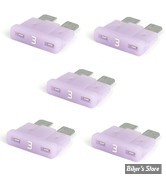 FUSIBLE  3A - FUSIBLE ATC - 19MM - 3A - NAMZ - VIOLET - OEM 72301-89 - LED - LES 5 PIECES