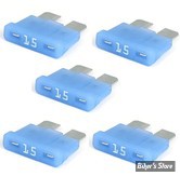 FUSIBLE 15A - FUSIBLE ATC - 19MM - 15A - MCS - BLEU - OEM 72347-94 - LED - LES 5 PIECES