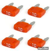 FUSIBLE 10A - FUSIBLE MINI-FUSE - 10.9mm - 10A - MCS - ROUGE - LED - LES 5 PIECES