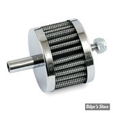 FILTRE RENIFLARD DE CARTER MOTEUR - CRANKCASE BREATHER FILTER - 1 CONNECTION - POUR DURITE 3/8" - K&N