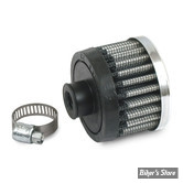 FILTRE RENIFLARD DE CARTER MOTEUR - CRANKCASE BREATHER FILTER - 1 CONNECTION FEMELLE - POUR DURITE 3/8" - K&N