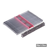 POUR JANTE DE 21" - JEU DE 40 RAYONS - POUR MOYEU STANDARD ACIER / INOX - OEM 43057-80 / 43057-80A - CHROME