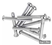 VIS BOMBEE / BTR - METRIQUE - M6 x 50MM - CHROME - LES 10 PIECES