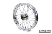 21 x 3.25 - ROUE AVANT 40 RAYONS - REPLICA - 36/66 - OEM 40981-40 - Replica Front Spoke Wheel - MOYEU : CHROME / VOILE : CHROME / RAYONS : CHROME