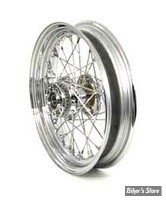 16 X 3.00 - ROUE ARRIÈRE 40 RAYONS - SPORTSTER 08up SANS ABS - 16 X 3.00 - OEM 41082-08A - CHROMÉE AVEC RAYONS CHROMÉS.