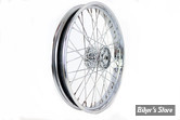 21 x 3.00 - ROUE AVANT 40 RAYONS - REPLICA - 36/66 - OEM 40981-40 - Timken Bearing Star Hub Front Spoke Wheel -  MOYEU : CHROME / VOILE : CHROME / RAYONS : CHROME