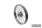 21 X 2.15 - ROUE AVANT 40 RAYONS - FXR 82/83 / FX 78/83 / XL 78/83 - 21 X 2.15 - CHROMÉE AVEC RAYONS INOX