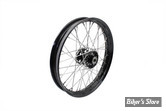 19 x 2.15 - ROUE ARRIERE OU AVANT 40 RAYONS - REPLICA - 36/66 - OEM 40981-40 - Replica Front or Rear Wheel - MOYEU : NOIR  / VOILE : NOIR / RAYONS : INOX