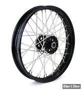 18 x 2.50 - ROUE ARRIÈRE  ET AVANT 40 RAYONS - 36/52 - 19 x 2.5 - Replica F-H Trog Style Star Hub Wheel - MOYEU : NOIR / VOILE : NOIR / RAYONS : CADMIUM