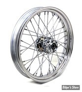 21 X 3.25 - ROUE AVANT 40 RAYONS - TOURING 09UP / ABS - CHROME AVEC RAYONS CHROMÉS.