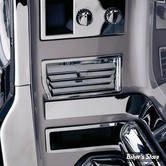 ENJOLIVEURS DE VENTILATION INFERIEUR - SHOW CHROME / BIG BIKE PARTS - HONDA GOLDWING GL1500 - LOWER FRESH AIR VENTS GL1500 - CHROME - 52-552