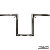 GUIDON Z-BAR STYLE - GUIDON L.A CHOPPERS - OLD SCHOOL - WEB Z -12" - CHROME