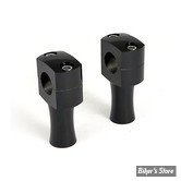 Risers CUSTOM - SQUARE STYLE - DOMED - MCS - 3" - NOIR