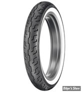 100/90-19 - PNEU DUNLOP - D401F 57H - HD 43112-91A - FLANCS BLANCS - 630191