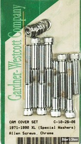 ECLATE I - PIECE N° 26 - VISSERIE DE CARTER DE DISTRIBUTION - SPORTSTER 71/90 - OEM 911 / 912 / 914 /3479 / 3480 / 3482 - ALLEN / CHROME