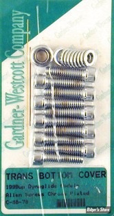 DOC A / PIÈCE N° 19 - VISSERIE DE CARTER INFERIEUR - DYNA 99/05 - OEM 4741A - CHROME - LE KIT 