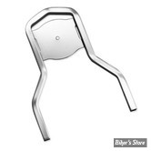 HD - BARRE DE SISSY BAR - LOW SQUARE MEDAILLON - CHROME