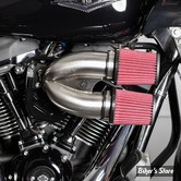 FILTRE A AIR - S&S - TOURING 08/16 / SOFTAIL 16/17 / DYNA FXDLS 16/17 - TUNED INDUCTION AIR CLEANER KIT - INOX BROSSE - 170-0635A