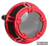 FILTRE A AIR - A.NESS - MILWAUKEE EIGHT 2023UP - METHOD® AIR CLEANER - FINITION : ANODISE ROUGE - 600-241