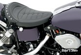 SELLE DRAG SPECIALTIES - WIDE SOLO SEAT - BIGTWIN FL/FX 66/84 - SCORPION - AVEC BAVETTE AMOVIBLE À FRANGES