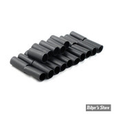 COSSE DE BATTERIE : PROTECTION THERMO-RETRACTABLE - NOIR - ALL BALLS -  HEAT SHRINK TUBE - LES 25 PIECES