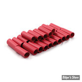 COSSE DE BATTERIE : PROTECTION THERMO-RETRACTABLE - ROUGE - ALL BALLS -  HEAT SHRINK TUBE - LES 25 PIECES