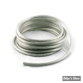 CABLE DE BATTERIE - 4 GAUGE - ALL BALLS - 25 FOOT BATTERY CABLE - GAINE TRANSPARENTE - LE METRE