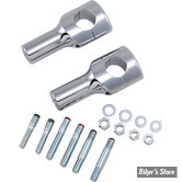 38MM - RISERS DRAG SPECIALTIES - BIG BUFFALO - HAUTEUR :100.00 MM /4" - CHROME