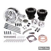 - KIT CYLINDRES BIG BORE - 93CI / 3.5/8" - SHOVELHEAD 66/84 - SIDEWINDER®  BIG BORE KIT - S&S - NOIR BRILLANT - 91-9126