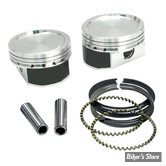 Kit pistons S&S - SPORTSTER CONVERSION 883CC EN 1200CC - COMPRESSION : 9.4:1 - COTE : +0.000 - 106-5548