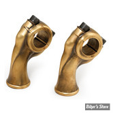 RISERS - KUSTOM TECH - DELUXE - HAUTEUR : 2.5" - LAITON VIEILLI - 05-102