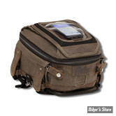 SAC DE RÉSERVOIR - BURLY BRAND - VOYAGER TANK BAG - DARK OAK