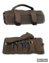 TROUSSE A OUTILS - BURLY BRAND - BURLY VOYAGER TOOL ROLL - DARK OAK - B15-1030D