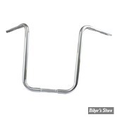 GUIDON 32MM SUR RISERS 25.40MM / GUIDON APEHANGER - HAUTEUR : 50,80CM / 20" - BURLY BRAND - 1.25" Gorilla Apes - CHROME - B28-317T
