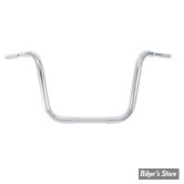 GUIDON 32MM SUR RISERS 25.40MM / GUIDON APEHANGER - HAUTEUR : 30,40CM / 12" - BURLY BRAND - 1.25" Gorilla Apes - CHROME - B12-1501C