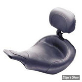 SELLE MUSTANG - WIDE TOURING SOLO SEAT - FLHT/FLTR 97/07 - NOIR - Lisse - Avec Dossier