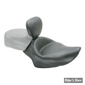 - SELLE MUSTANG - WIDE TOURING SOLO SEAT WITH RIDER BACKREST - SPORTSTER 04UP - NOIR AVEC DOSSIER - 76427