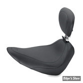 - SELLE MUSTANG - WIDE TRIPPER SOLO SEAT WITH RIDER BACKREST - SOFTAIL 00/06 150MM - SMOOTH - NOIR - DOSSIER REGLABLE - 14" - 79750