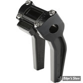 RISERS EQUIPÉS POUR COMPTEUR - POUR GUIDON Ø 25.40 MM - THRASHIN SUPPLY COMPANY - PULLBACK - HAUTEUR 6" 1/2 - SPECIFIQUES SOFTAIL FXBB / FXBR / FXLRST - NOIR - AVEC MONTAGE DE COMPTEUR - TSC-6500-1