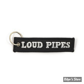 PORTE CLEFS - MCS - NYLON - LOUD PIPES SAVES LIVES - NOIR/BLANC