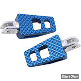 REPOSES PIEDS AVANT - SOFTAIL 2018UP  - THRASHIN SUPPLY COMPAGNY - P-54 EXTRA GRIP FOOTPEGS - 2.25" - BLEU