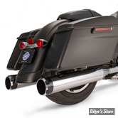 SILENCIEUX S&S - MK45 4 1/2" PERFORMANCE MUFFLERS - TOURING 95/16 - CHROME - EMBOUTS THRUSTER NOIR - 550-0619