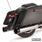 SILENCIEUX S&S - MK45 4 1/2" PERFORMANCE MUFFLERS - TOURING 95/16 - CHROME - EMBOUTS TRACER NOIR - 550-0623