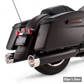 SILENCIEUX S&S - MK45 4 1/2" PERFORMANCE MUFFLERS - TOURING 95/16 - NOIR - EMBOUTS TRACER CHROME - 550-0626