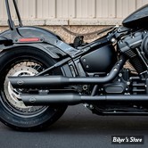 SILENCIEUX S&S - SLASH CUT SLIP-ONS MUFFLERS - SOFTAIL FLFB / FLSL / FXBB / FXBR / FXLR 18/20 - EC EURO 4 - NOIR - 550-0821