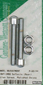 ECLATE O - PIÈCE N° 07A / 08A - TENDEURS DE ROUE - 47577-86 / 47579-86 - SOFTAIL 87/94 - CHROME  / POLI - ALLEN