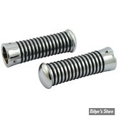 POIGNÉES - MCS - ADAPTABLES - POUR GUIDON DE 1" - O RING / CHROME
