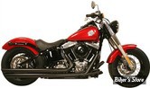 ECHAPPEMENT RUSH - FULL SYSTEM - LONG STYLE - SOFTAIL 86/17 - SLASH DOWN - NOIR