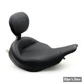 - SELLE MUSTANG - SUPER TOURING SOLO SEAT WITH RIDER BACKREST - FLHT/FLTR 97/07 - NOIR - LISSE - 79449
